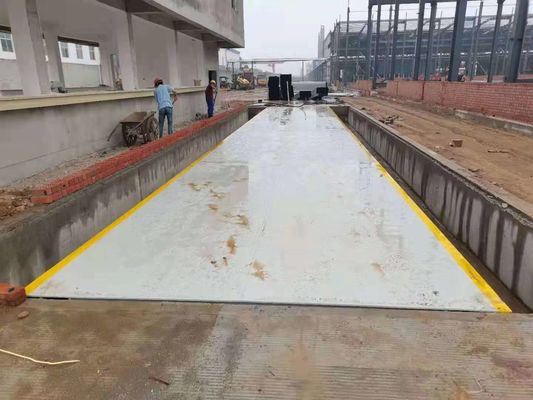 Draagbare weegbrug van 80 ton met 30 ton weegschaal en 60 ton elektronische weegbrug