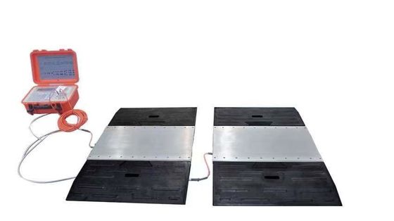 Highway Portable Truck Weighbridge Gewichtsschaal met 2 Asspads en 220v stroomvoorziening