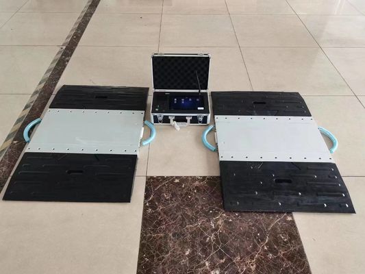 Highway Portable Truck Weighbridge Gewichtsschaal met 2 Asspads en 220v stroomvoorziening