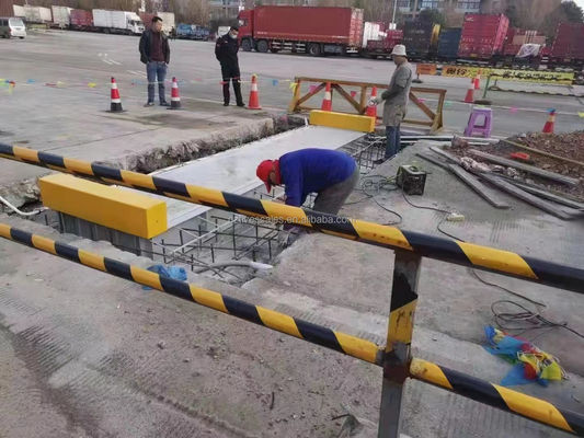 LCD Vaste aswaag Truck Voertuig Korte weegplaats Weegschaal 30 ton 50t Capaciteit