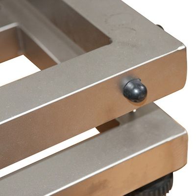 Drukbestendige weegbank van roestvrij staal Weegschaal 300 kg Capaciteit voor maatwerk