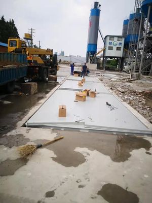 80 ton draagbare weegbrug met 30 ton weegschaal en 60 ton elektronische weegbrug