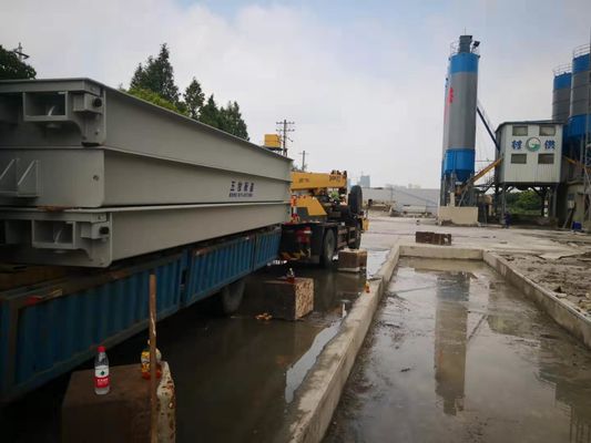 80 ton draagbare weegbrug met 30 ton weegschaal en 60 ton elektronische weegbrug