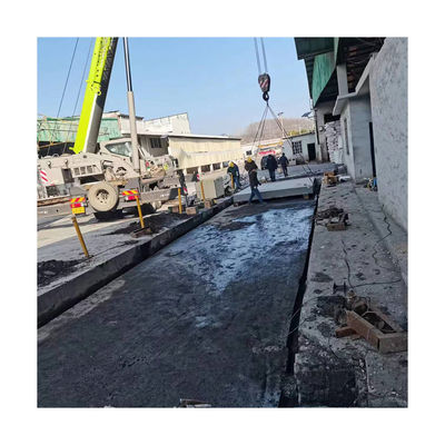 IP68-niveau Veiligheid Overbelasting 125%F.S Mobiele elektronische vrachtwagen Scale Pitless Weighbridge