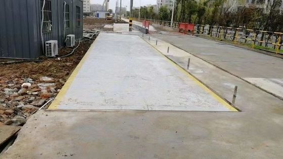 10M zware vrachtwagen weegschaal 60 ton elektronische weegbrug met 95% relatieve vochtigheid